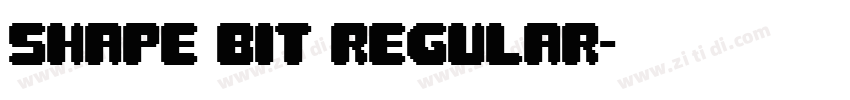 Shape Bit Regular字体转换